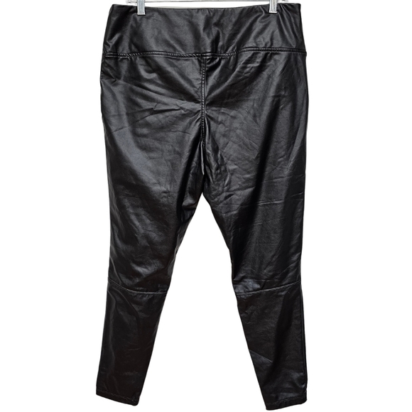 a • new day Faux Leather Vegan Black Leggings - Picture 4 of 6
